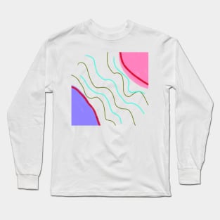 Colorful watercolor painting art design Long Sleeve T-Shirt